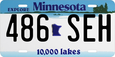 MN license plate 486SEH