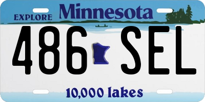 MN license plate 486SEL