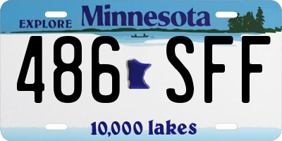 MN license plate 486SFF