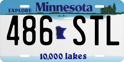 MN license plate 486STL