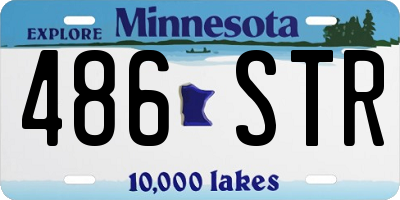 MN license plate 486STR