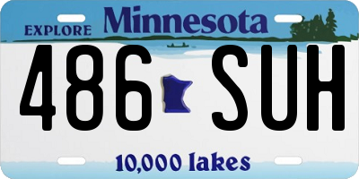 MN license plate 486SUH