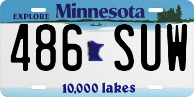 MN license plate 486SUW