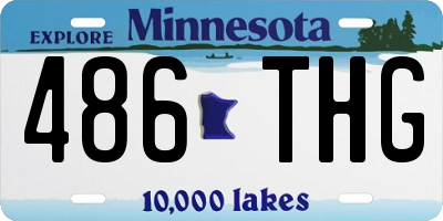 MN license plate 486THG
