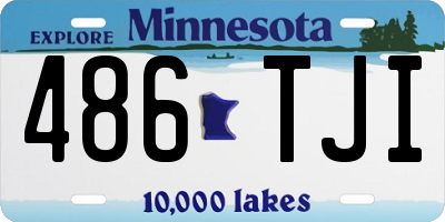 MN license plate 486TJI