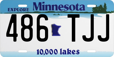 MN license plate 486TJJ