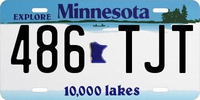 MN license plate 486TJT
