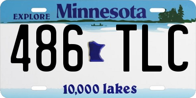 MN license plate 486TLC