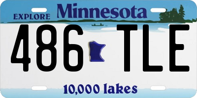 MN license plate 486TLE