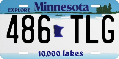 MN license plate 486TLG