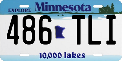 MN license plate 486TLI