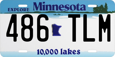 MN license plate 486TLM