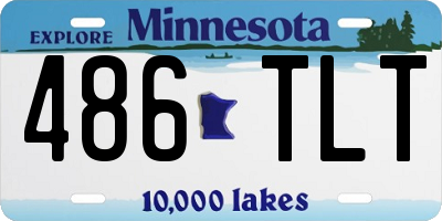MN license plate 486TLT