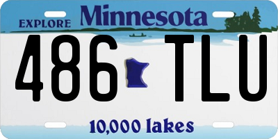 MN license plate 486TLU