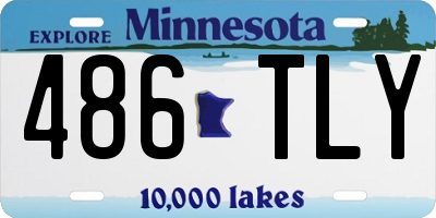 MN license plate 486TLY