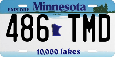 MN license plate 486TMD