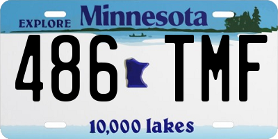 MN license plate 486TMF