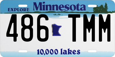 MN license plate 486TMM
