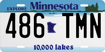 MN license plate 486TMN