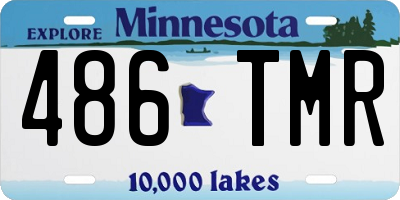 MN license plate 486TMR