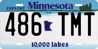 MN license plate 486TMT