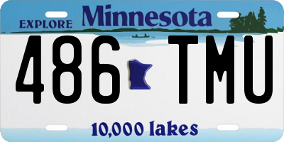 MN license plate 486TMU