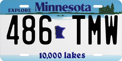 MN license plate 486TMW