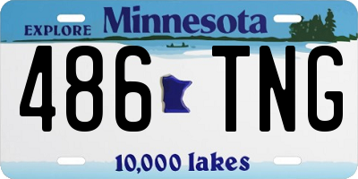 MN license plate 486TNG