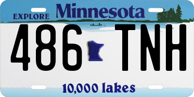 MN license plate 486TNH