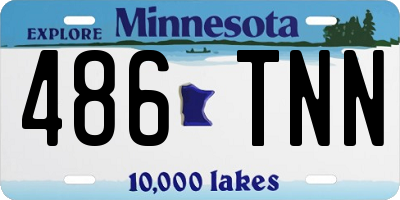 MN license plate 486TNN