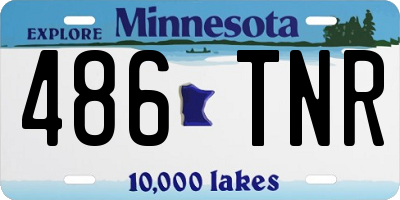 MN license plate 486TNR