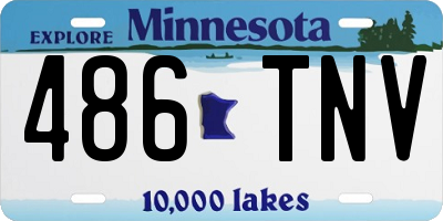 MN license plate 486TNV