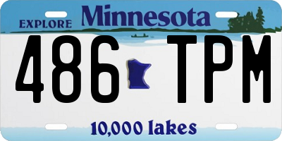 MN license plate 486TPM