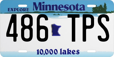 MN license plate 486TPS