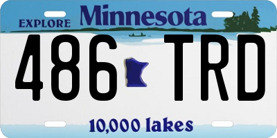 MN license plate 486TRD