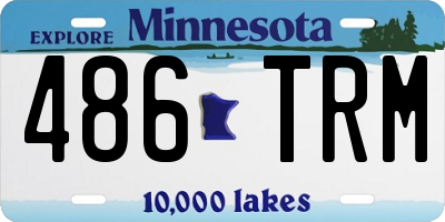 MN license plate 486TRM