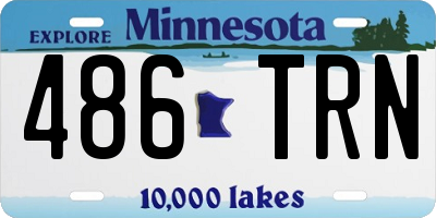 MN license plate 486TRN