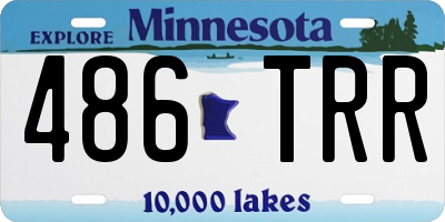 MN license plate 486TRR