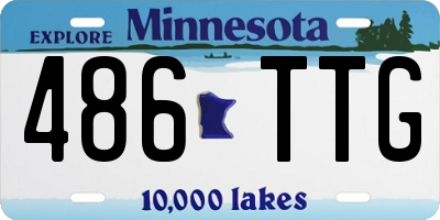 MN license plate 486TTG