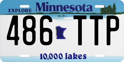 MN license plate 486TTP