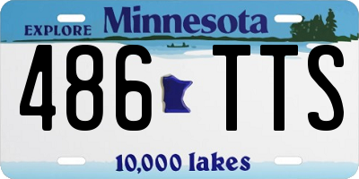 MN license plate 486TTS