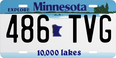 MN license plate 486TVG