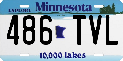 MN license plate 486TVL