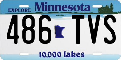 MN license plate 486TVS