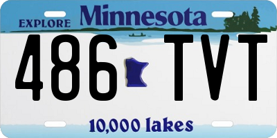 MN license plate 486TVT