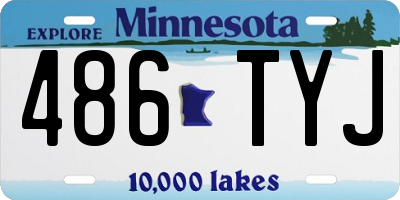 MN license plate 486TYJ