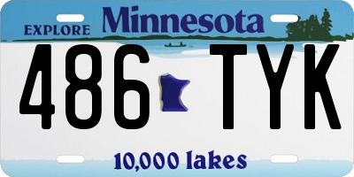 MN license plate 486TYK