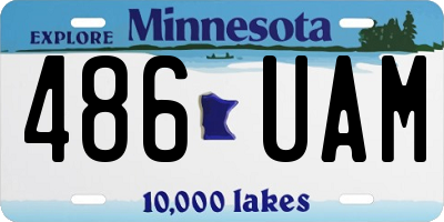 MN license plate 486UAM