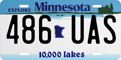 MN license plate 486UAS