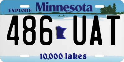 MN license plate 486UAT